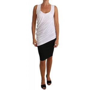 Cavalli White Top Tank CAVALLI T-Shirt Women's Jersey